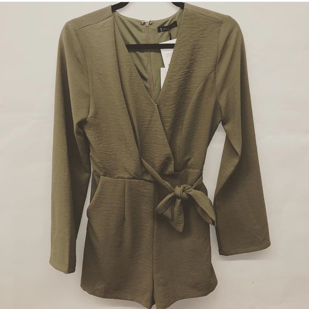 Olive Green Romper